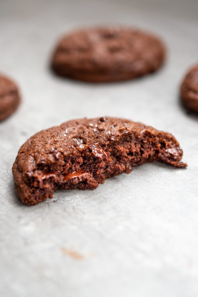 Découpe cookie double chocolat