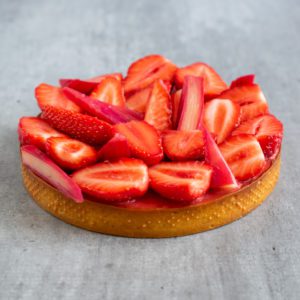 Tarte fraises-rhubarbe