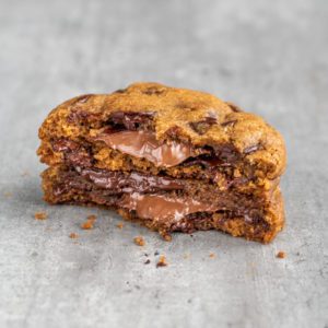 Cookies coeur fondant découpe biais